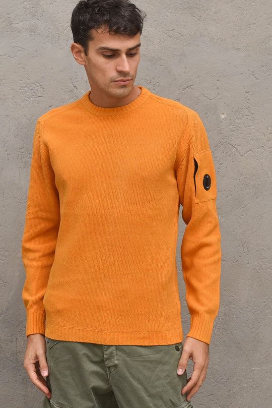 Pullover Cotton Crew - Arancione