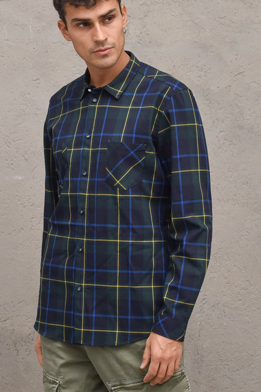 Camicia Quadri - Verde