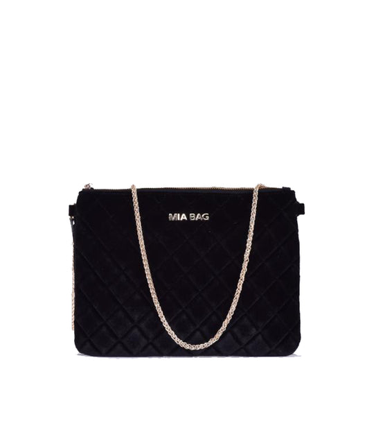 Clutch Rombi Velvet MB - Nero