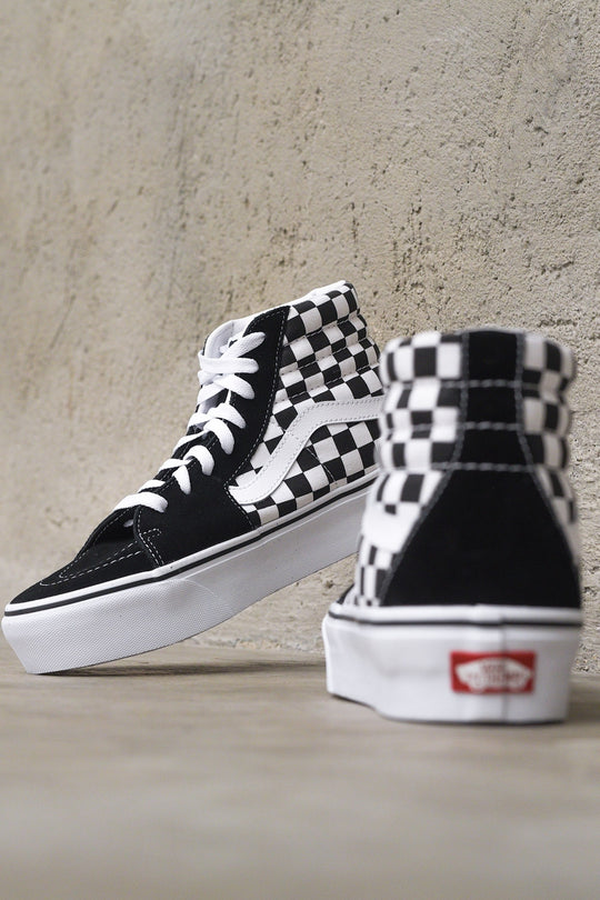 Sk8-Hi Platform 2 - Checkerboard/True White