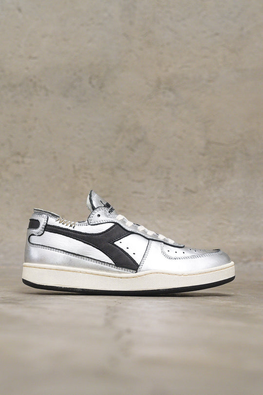 Mi Basket Row Cut Silver Used W - Silver Metallized/Black