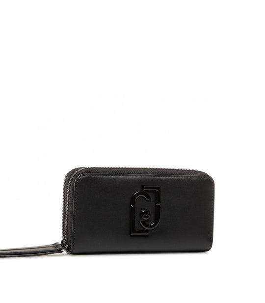 Xl Double Zip Around - Nero