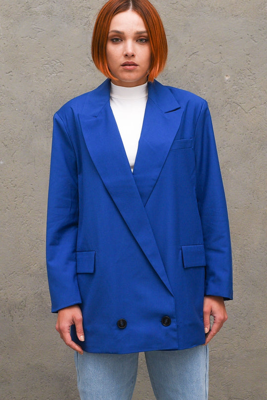 Teddy Blazer - Electric Blue