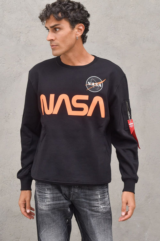 Felpa Nasa Reflective Sweater - Black
