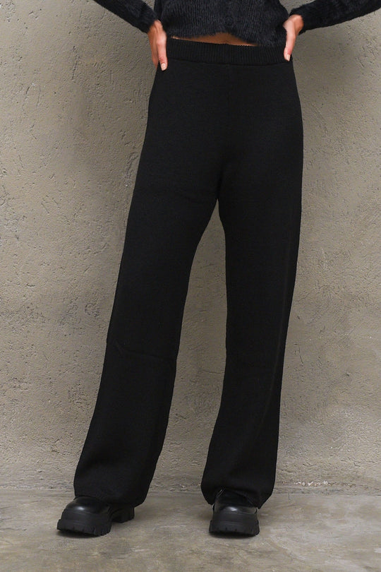 Knitted Pants - Black