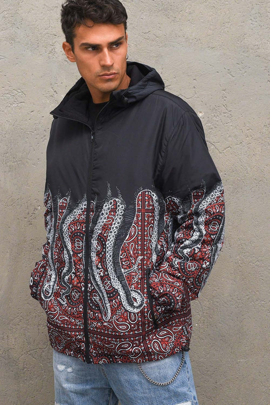 Octopus Bandana WindBreaker - Black