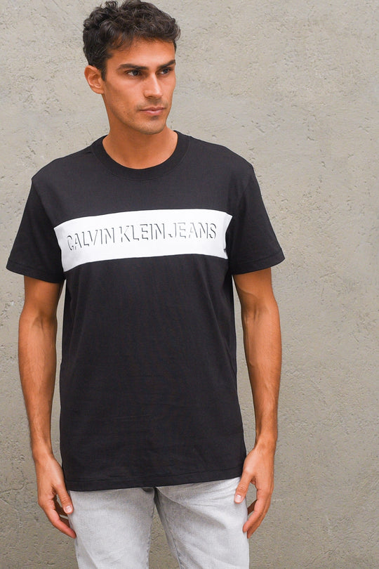 T-shirt Colorblock Shadow - Black