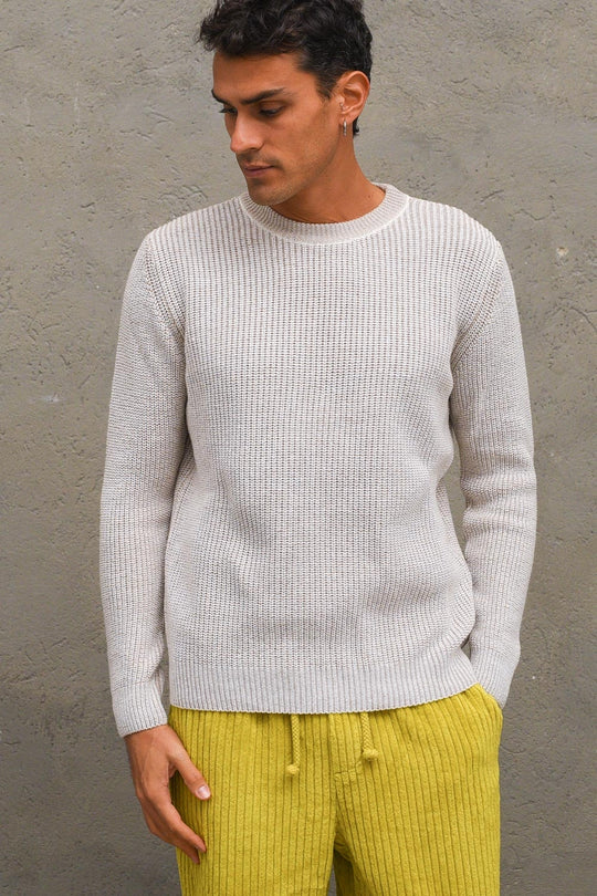 Girocollo Perla Bicolore - Panna/Beige