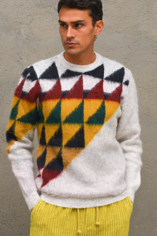 Girocollo Jacq Triangolo Garzato - Corda