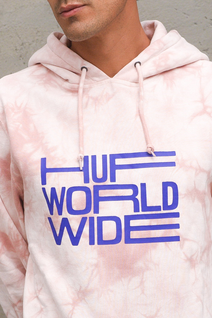 Broadcast Tiedye P/o Hoodie - Coral — 2