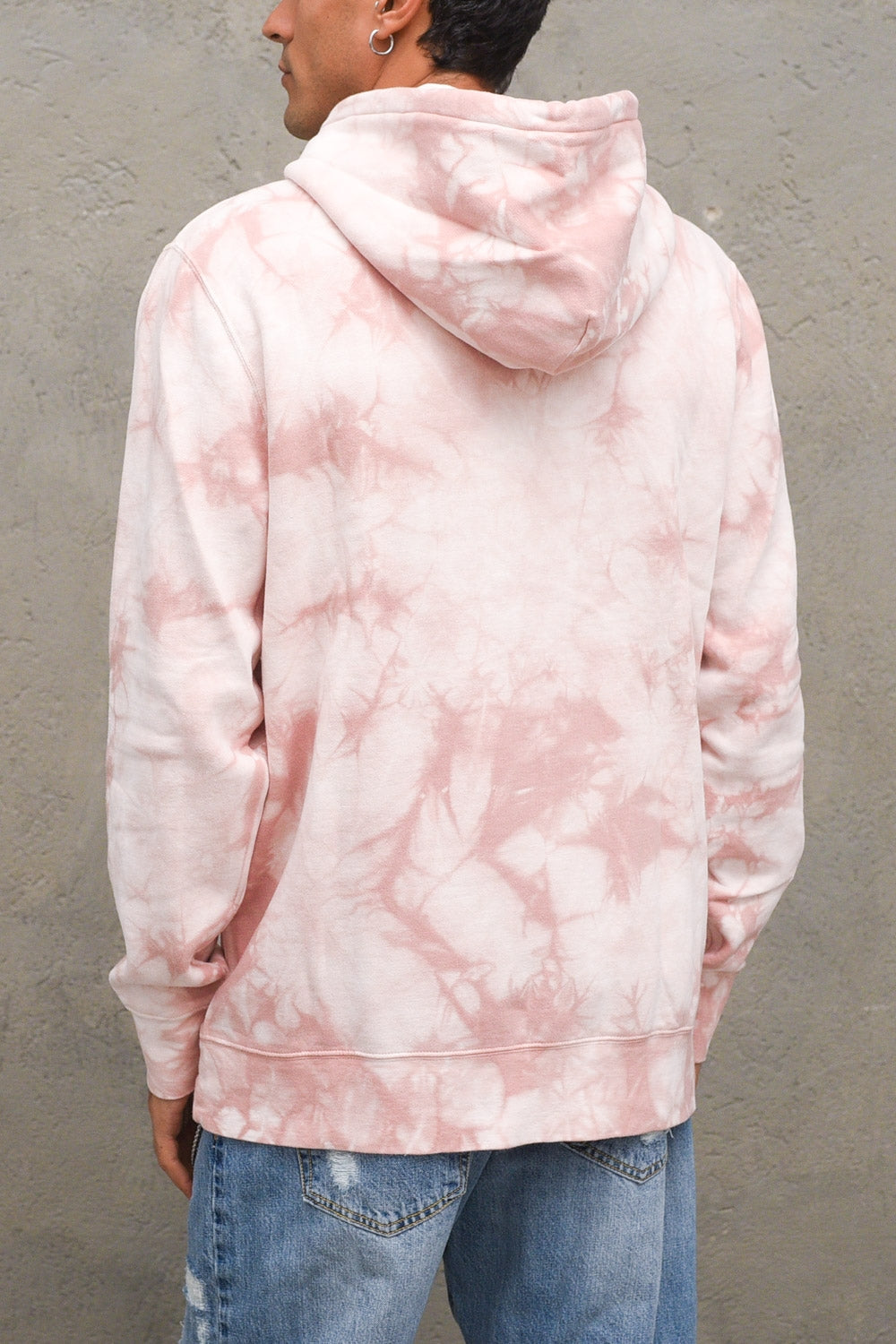 Broadcast Tie-Dye Pullover Hoodie - Coral — 4