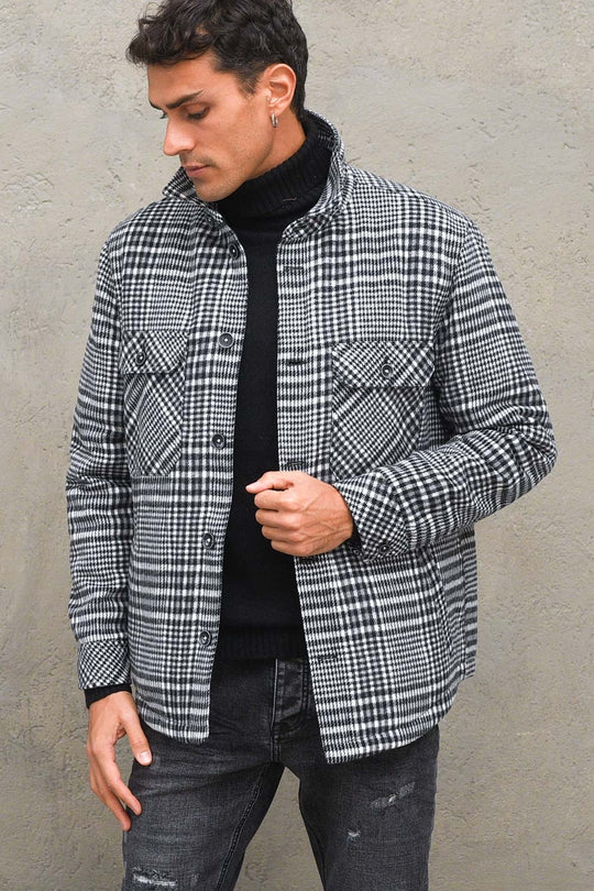 Camicione Trapunta Bianco/Nero