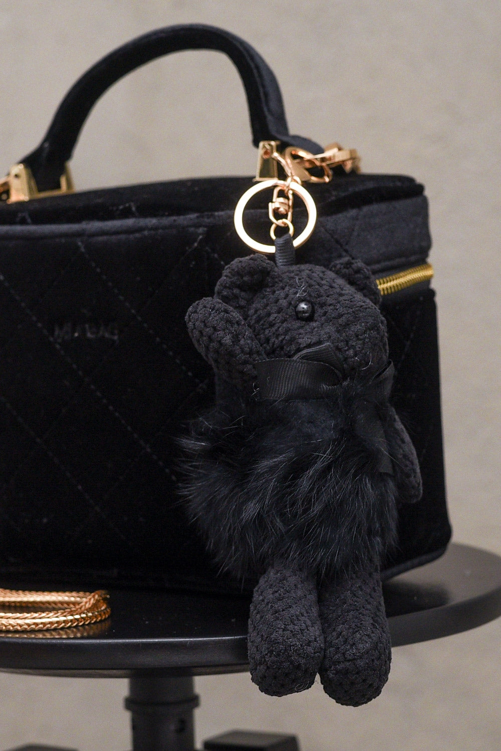 Mini Bag Mia Bag Teddy Mia Bag Vanity Case Velluto Con Maxi