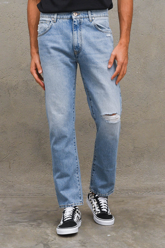 Jeans Regular Bleach - Colore Unico