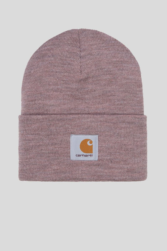 Acrylic Watch Hat - Earthy Pink Heather