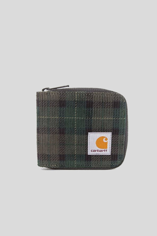 Flint Zip Wallet - Breck Check Print/Grove