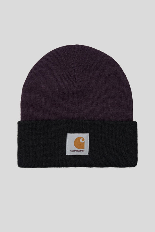Triple Beanie - Tawny/Dark Iris/Black
