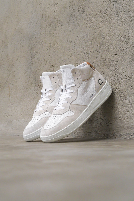 Court Mid Vintage Calf - White