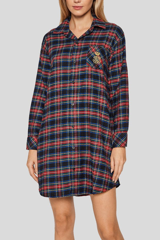 Brushed Twill His Shirt Sleepshirt - 005