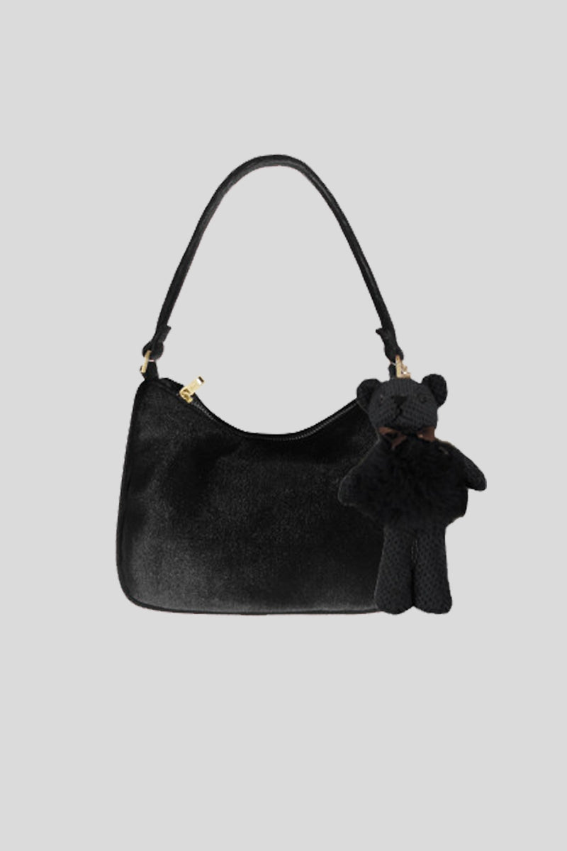 Mia Bag Mini Bag A Spalla Velluto Con Maxi Trapuntatura E Teddy