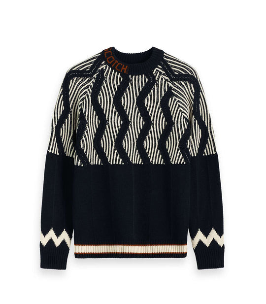 Monsanto Pull In Mixed Patterns And Structured Knit