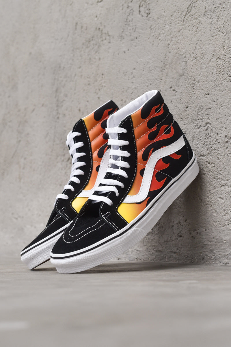 Vans Sk8-hi Reissue Flame Black/black/true White Multicolore Uomo