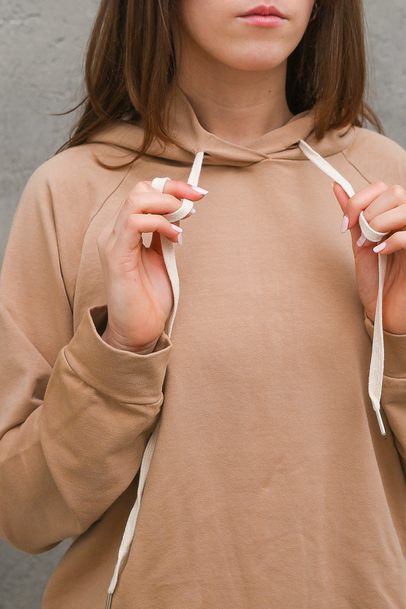 Susy Mix Tuta Felpa Caramel Marrone Donna » Chemise Imola