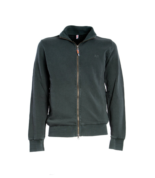 Full Zip Cold Dye Cott - Militare