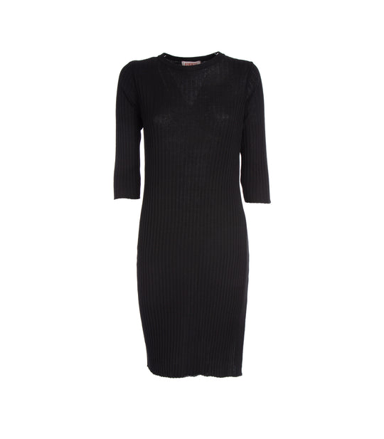 Girocollo Lungo Spacco - Nero