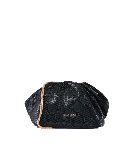 Pochette Morbida Similpelle Pitone MB - Smeraldo