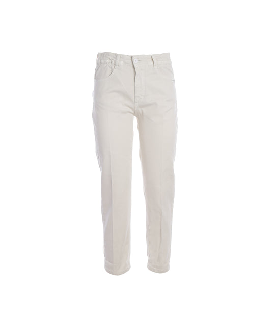 Jeans Elastico Vita - Latte