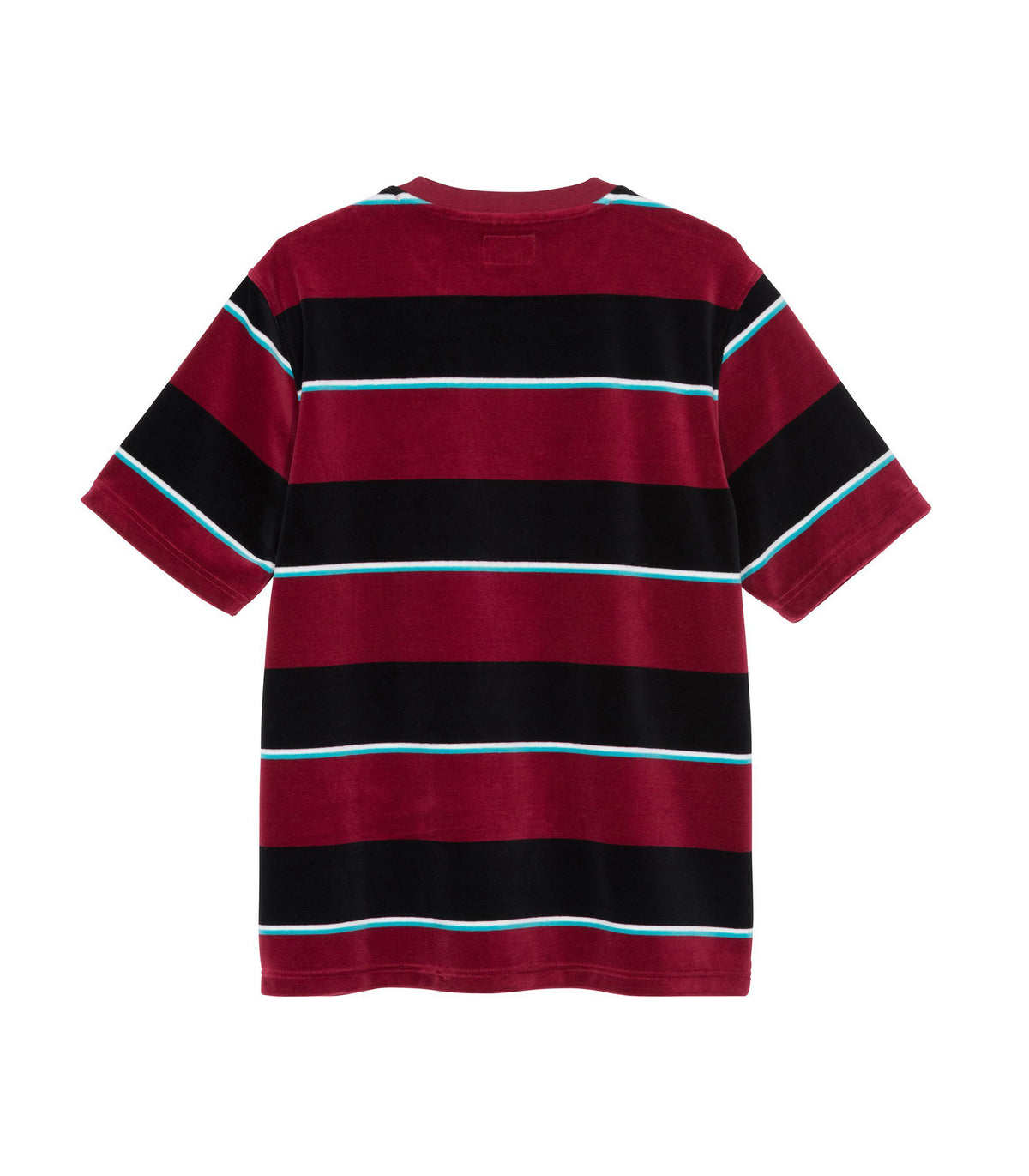 Velour Stripe Crew - Wine — 2