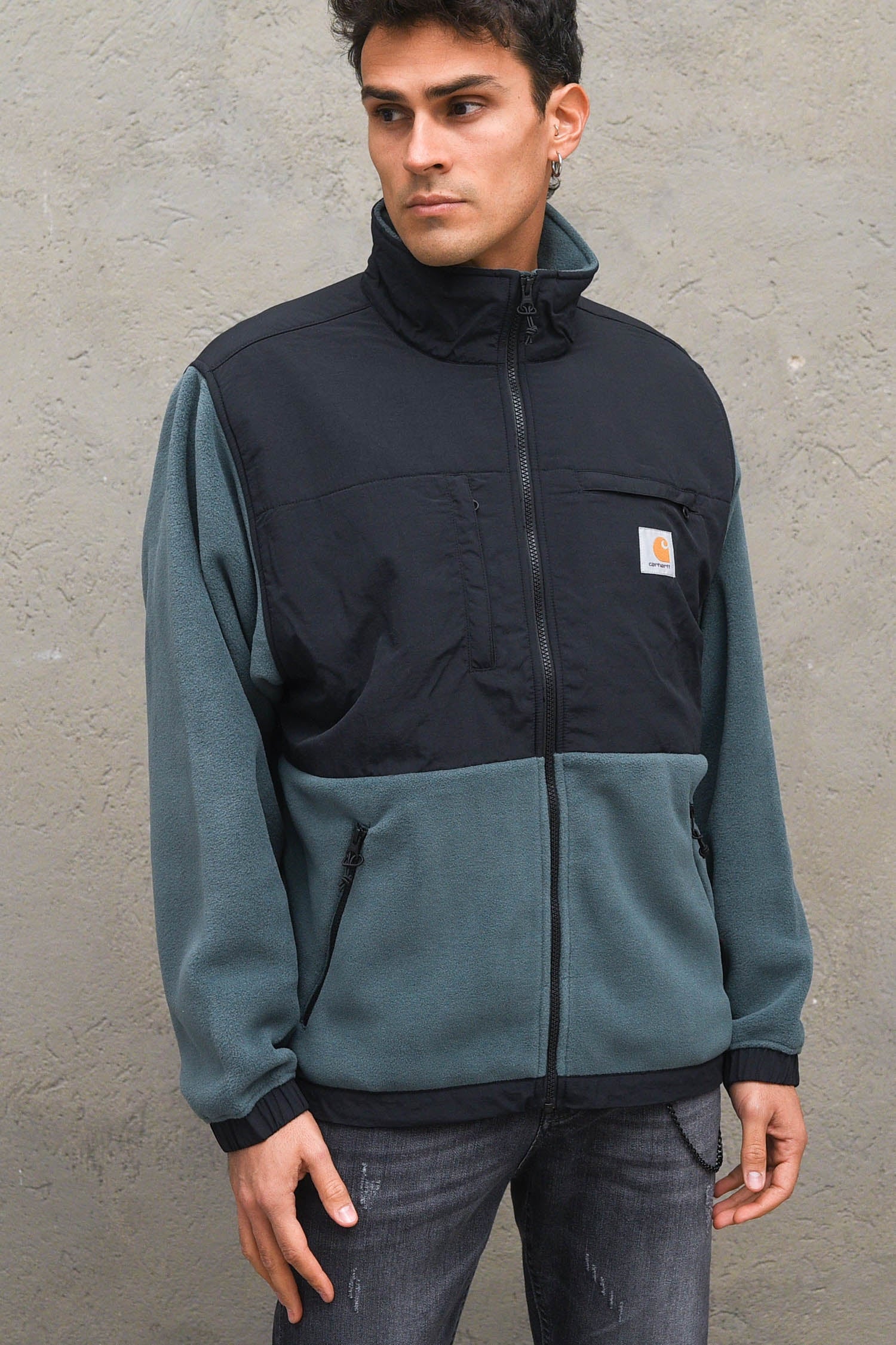 Carhartt Nord Jacket - Eucalyptus/black Verde Uomo » Chemise Imola