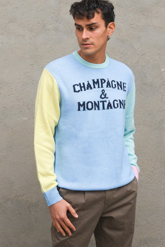 Pullover Heron Brushed - Azzurro