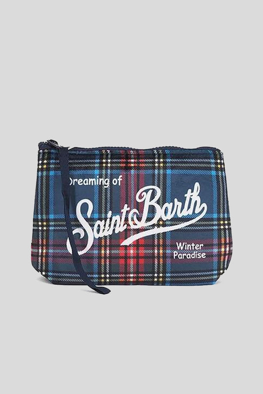 Aline W Holder Bag - Tartan Blu