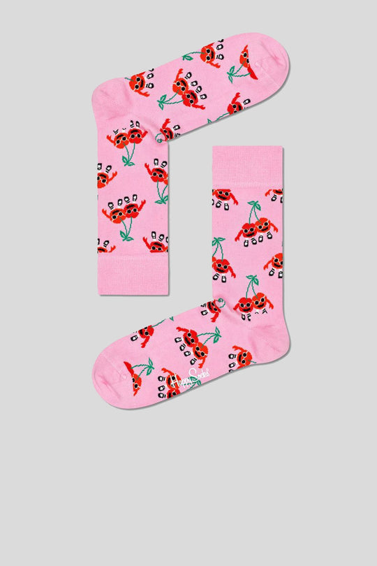 Cherry Mates Sock - Rosa