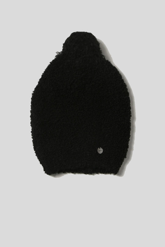 Cuffia Ponpon Boucle - Nero