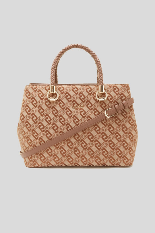 L Satchel Double - Tortoise Shell