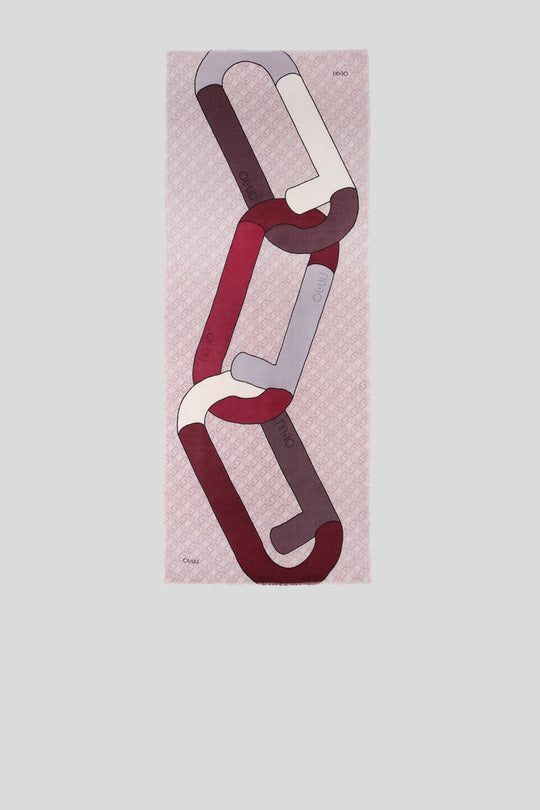 Stola Macrologo - Vintage Rose