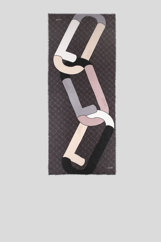 Stola Macrologo - Nero