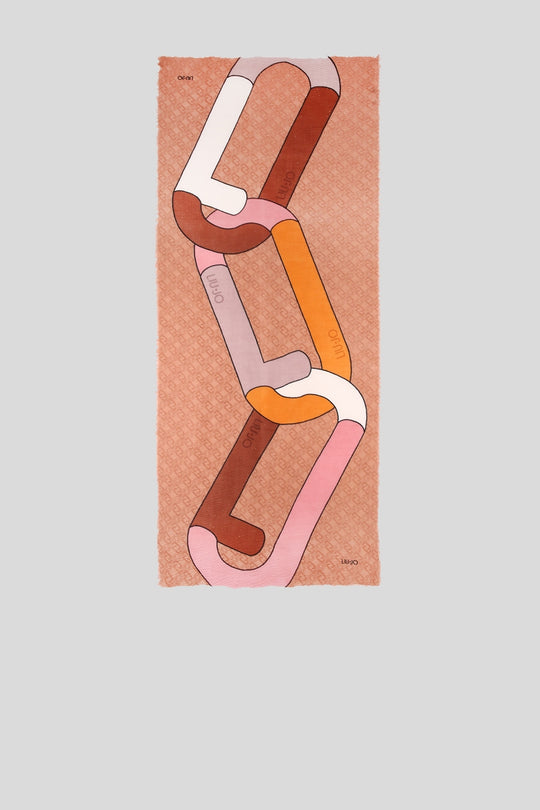 Stola Macrologo - Dark Cipria