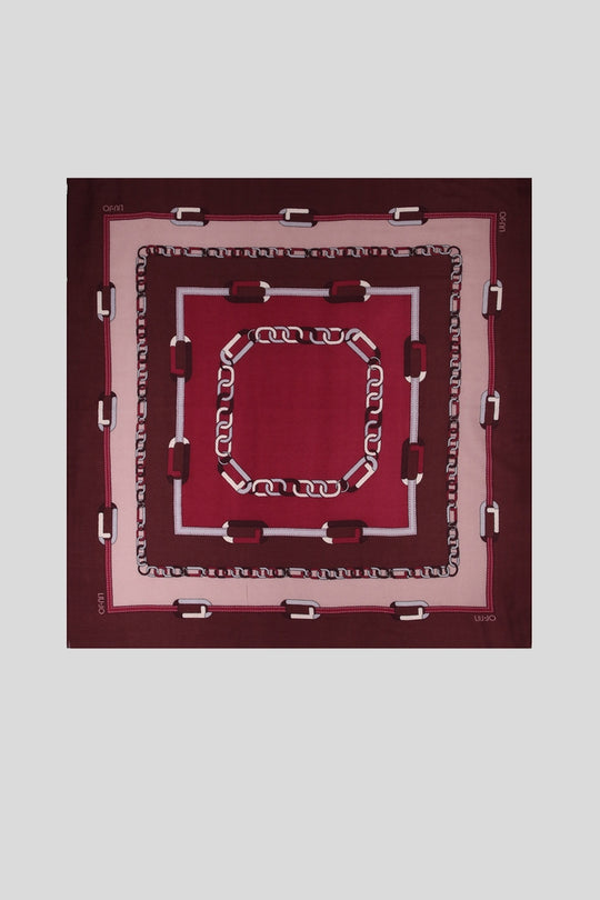 Foulard Chain 120X12 - Bordeaux