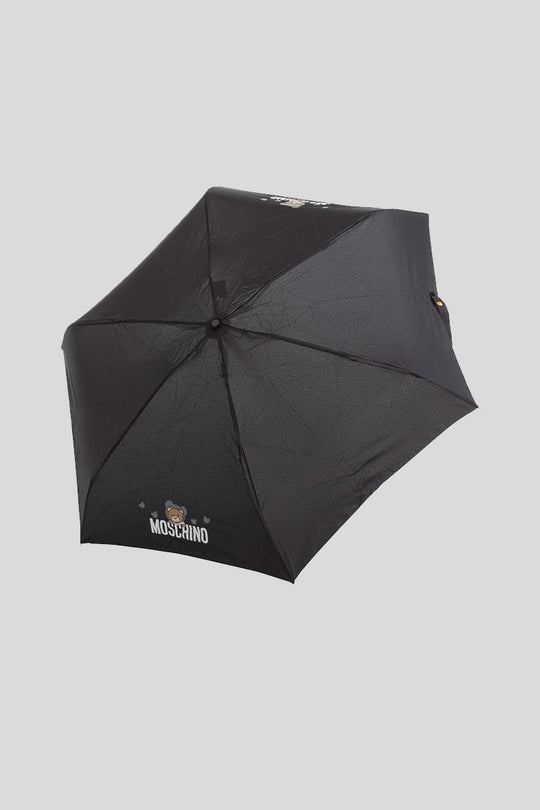 Ombrello Moschino "Shadow Bear" supermini - Nero
