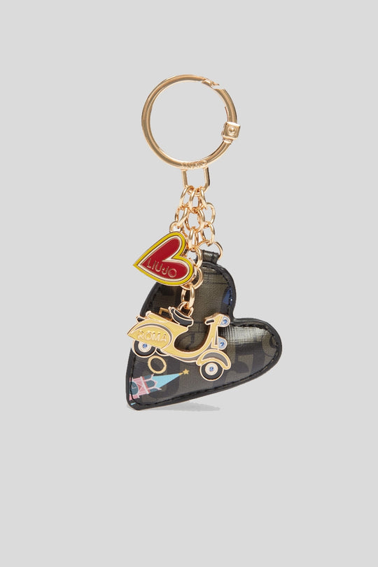 ECS Key Ring Hear - Travel/Black