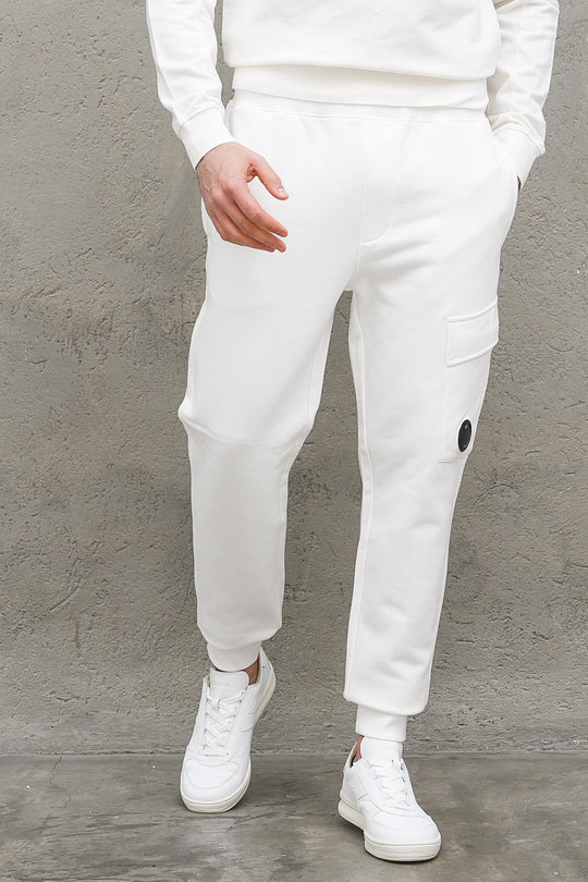 Sweatpants Cargo Pant - Gauze White