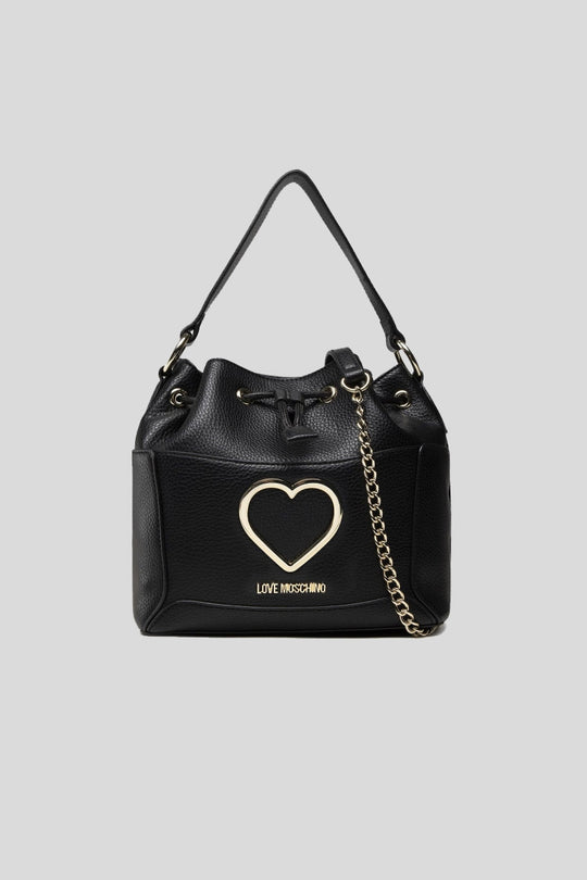 Borsa Grande Pu Nero + Grained Pu Ne