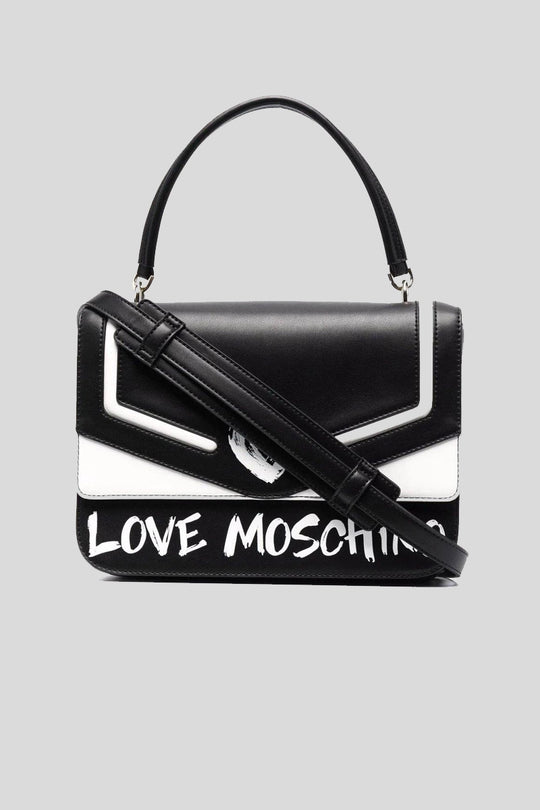 Borsa Pu Nero + Pu Bianco