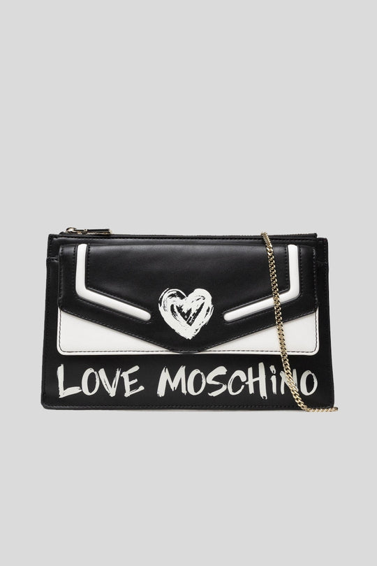 Borsa Pu Nero + Pu Bianco