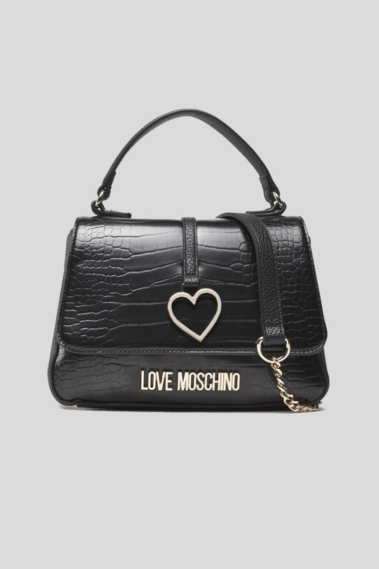 Borsa Pu St. Croco + Pu - Nero