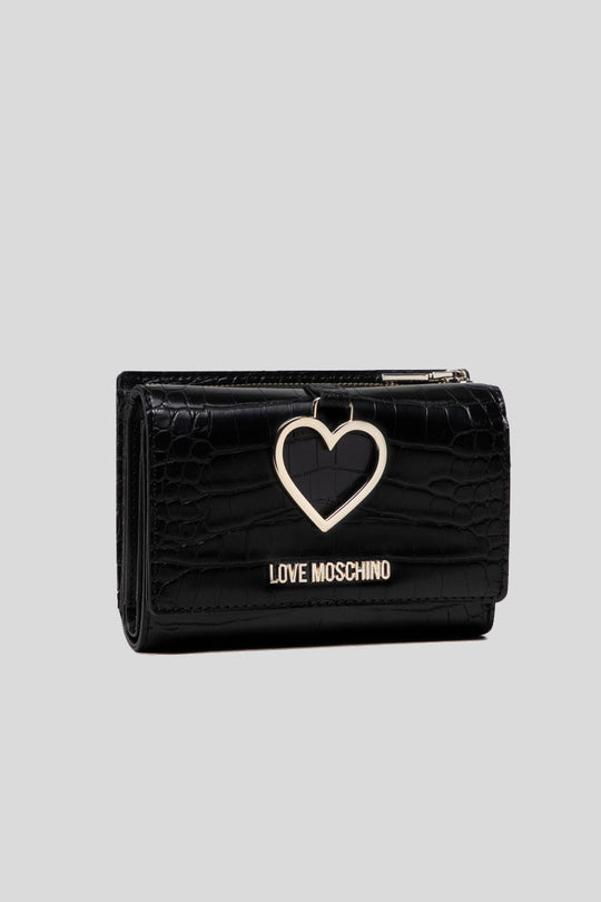 Portafogli Pu St. Croco + Pu Nero